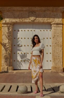 Nava Tie Dye Midi Skirt -Dresses Sales Store 200119 ASTR Label 0588