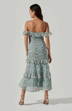 Daisy Dell Floral Ruffle Cold Shoulder Midi Dress -Dresses Sales Store 20220315 ACDR100903 TEALMULTIFLORAL 0103 02f9241a fbf3 4272 8962 f8d1cab7a37b