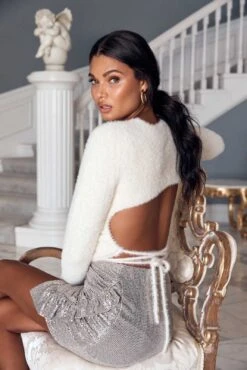 Layla Metallic Ruffle Mini Skirt -Dresses Sales Store 21 11 04 LOOK 16 0042