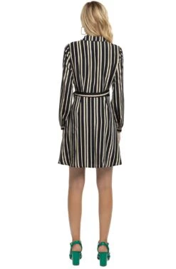 Cut Out Wrap Dress -Dresses Sales Store ACDR100121B BLACK STRIPE 03 12872812 bcbc 4a9a 960b 8759746ef9bc