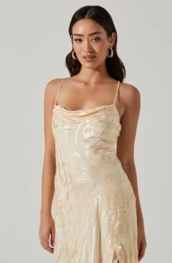 Gaia Burnout Floral Midi Dress -Dresses Sales Store ACDR100133F CREAMFLORALBURNOUT 3