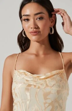 Gaia Burnout Floral Midi Dress -Dresses Sales Store ACDR100133F CREAMFLORALBURNOUT 4