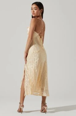 Gaia Burnout Floral Midi Dress -Dresses Sales Store ACDR100133F CREAMFLORALBURNOUT 7