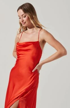 Gaia Midi Dress -Dresses Sales Store ACDR100133S TANGERINE 0626