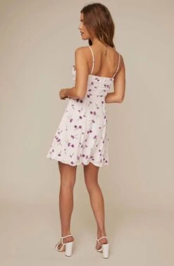 Ryder Floral Mini Dress -Dresses Sales Store ACDR100140 PURPLE POPPY FLORAL 3 2 A