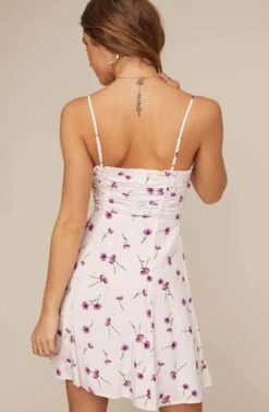 Ryder Floral Mini Dress -Dresses Sales Store ACDR100140 PURPLE POPPY FLORAL 4A