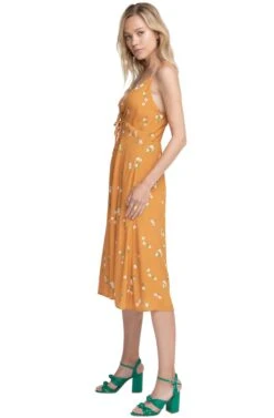 Collin Floral Midi Dress -Dresses Sales Store ACDR100155 APRICOT FLORAL 2