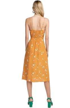 Collin Floral Midi Dress -Dresses Sales Store ACDR100155 APRICOT FLORAL 3