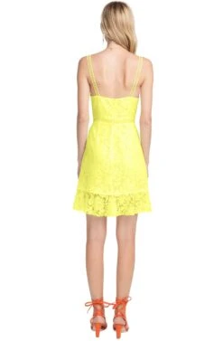 Joey Lace Mini Dress -Dresses Sales Store ACDR100192 LEMON DROP YELLOW 3