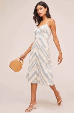 Anouk Striped Midi Dress