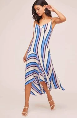 Ellen Striped Midi Dress