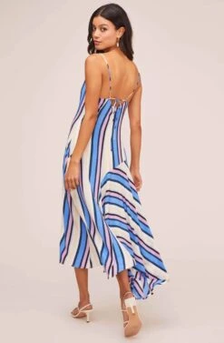 Ellen Striped Midi Dress -Dresses Sales Store ACDR100235 PERIWINKLE MULTI STRIPE 3A