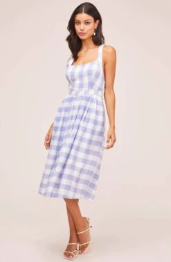 Lillian Midi Dress -Dresses Sales Store ACDR100260 PERIWINKLE PICNIC 2A