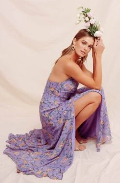 Pandora Floral Maxi Dress -Dresses Sales Store ACDR100284 PURPLE YELLOW FLORAL 1 08d6d086 59b3 4c4f 9a39 49a496cb2115