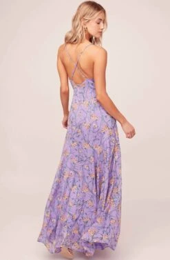 Pandora Floral Maxi Dress -Dresses Sales Store ACDR100284 PURPLE YELLOW FLORAL 4A a134eeb4 7ccd 4792 b5a5 bcc66b51978f