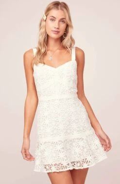 Carissa Lace Mini Dress -Dresses Sales Store ACDR100289 WHITE 2AA