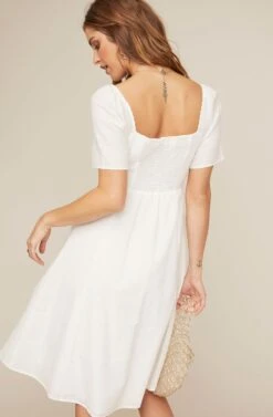Ramona Midi Dress -Dresses Sales Store ACDR100294 OFF WHITE 3 2 A