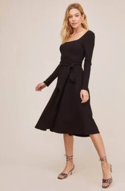Sinclair Midi Dress -Dresses Sales Store ACDR100361 BLACK 1