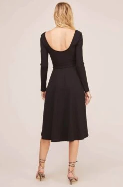 Sinclair Midi Dress -Dresses Sales Store ACDR100361 BLACK 4