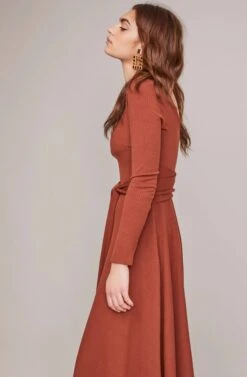 Sinclair Midi Dress -Dresses Sales Store ACDR100361 WARM NUTMEG 2A