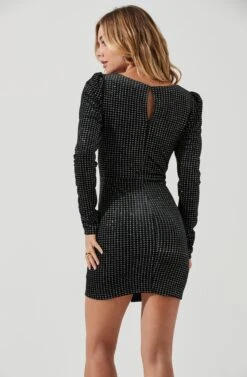 Countdown Bodycon Mini Dress -Dresses Sales Store ACDR100392 SILVERHOUNDSTOOTH 5