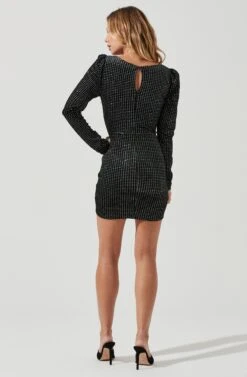 Countdown Bodycon Mini Dress -Dresses Sales Store ACDR100392 SILVERHOUNDSTOOTH 6