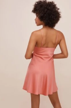 Filomena Cowl Neck Mini Dress -Dresses Sales Store ACDR100417S CORAL 7