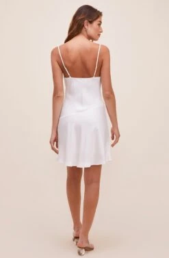 Filomena Cowl Neck Mini Dress -Dresses Sales Store ACDR100417S IVORY 5