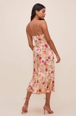 Coralie Midi Dress -Dresses Sales Store ACDR100418R004 ROSEOLIVETROPICAL 7