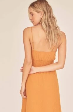 Lyric Midi Dress -Dresses Sales Store ACDR100443 GOLDEN HOUR 5A