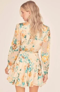 Aja Floral Mini Dress -Dresses Sales Store ACDR100455 CREAM JADE FLORAL 4A