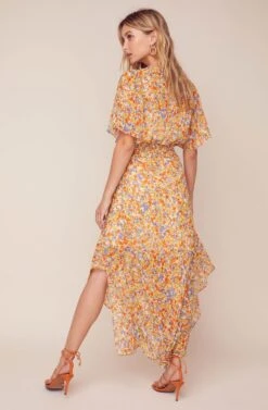Sophronia Floral Maxi Dress -Dresses Sales Store ACDR100480 TANGERINE MULTI FLORAL 3