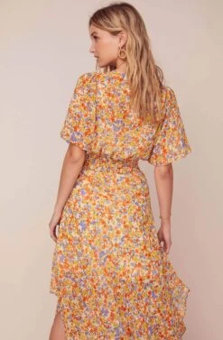 Sophronia Floral Maxi Dress -Dresses Sales Store ACDR100480 TANGERINE MULTI FLORAL 4