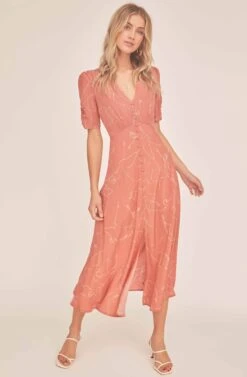 Cher Sketch Midi Dress -Dresses Sales Store ACDR100481 CLAY BALLET SKETCH 1A