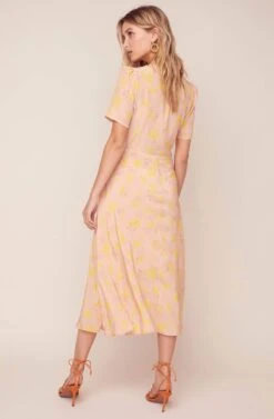 Harmony Floral Midi Dress -Dresses Sales Store ACDR100498 MARIGOLD FLORAL 4