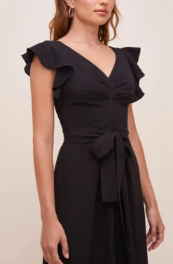 Euphoria Ruffle Sleeve Dress -Dresses Sales Store ACDR100531 BLACK 5 56760f85 1c54 4ecb b3ee 3e19acf90acf