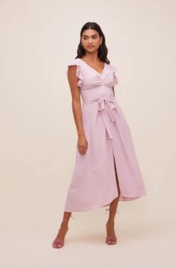Euphoria Ruffle Sleeve Dress -Dresses Sales Store ACDR100531 LILAC 2