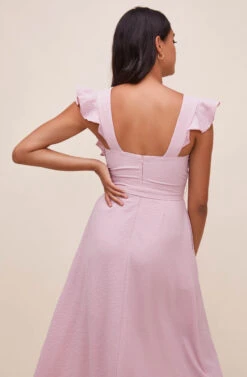 Euphoria Ruffle Sleeve Dress -Dresses Sales Store ACDR100531 LILAC 7