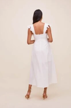 Euphoria Ruffle Sleeve Dress -Dresses Sales Store ACDR100531 OFFWHITE 6