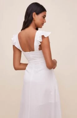 Euphoria Ruffle Sleeve Dress -Dresses Sales Store ACDR100531 OFFWHITE 7