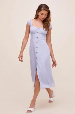 Bonjour Button Front Midi Dress