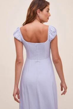 Bonjour Button Front Midi Dress -Dresses Sales Store ACDR100539V POWDERBLUE 6