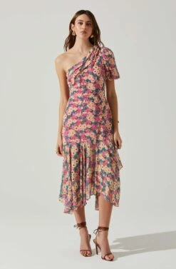 Santorini One Shoulder Midi Dress