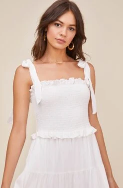 Promenade Midi Dress -Dresses Sales Store ACDR100574 WHITE 2