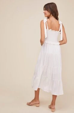 Promenade Midi Dress -Dresses Sales Store ACDR100574 WHITE 3