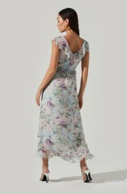Tempest Floral Ruffle Midi Dress -Dresses Sales Store ACDR100578 IVORY LILACFLORAL 5 d80211bf 1f4a 4f31 b505 c7f32598f59d