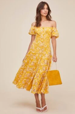 Te Amo Eyelet Midi Dress