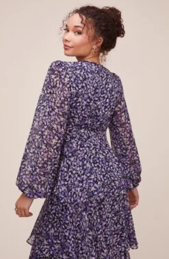 Romance Me Floral Dress -Dresses Sales Store ACDR100686YC NAVY PURPLE MULTI FLORAL 4