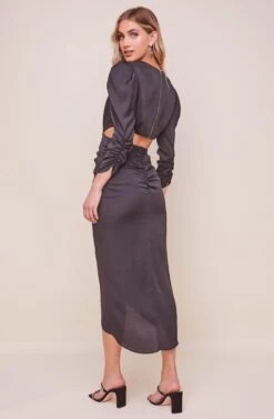 Jayla Ruched Cutout Dress -Dresses Sales Store ACDR100768S BLACK 3