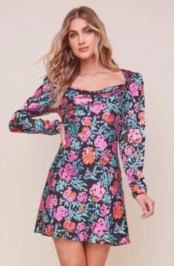 Miriam Long Sleeve Floral Mini Dress